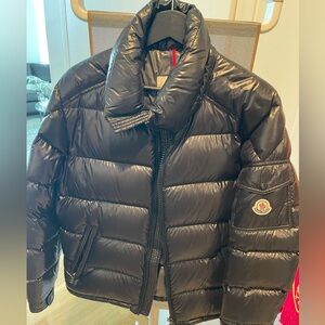 Moncler Shiny Black Puffer Jacket